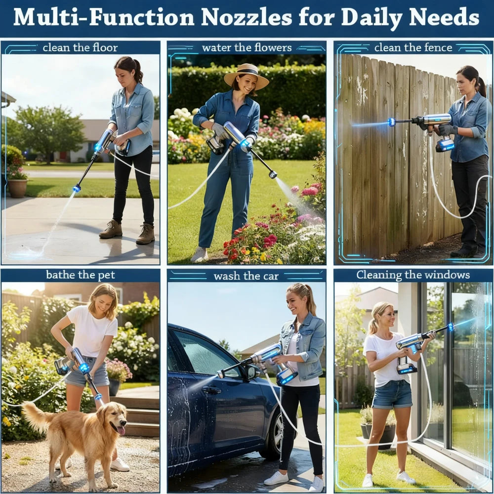 Portable Cordless High-Pressure Washer
